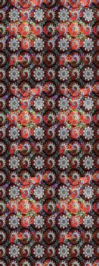 Güzel kumaş deseni. Yazdır. Raster çiçekli arka plan. Güzel eskiz şekli. Renkli Yaz Temalı eskiz kalıbı. Düz Çiçek Elementleri Tasarımı.