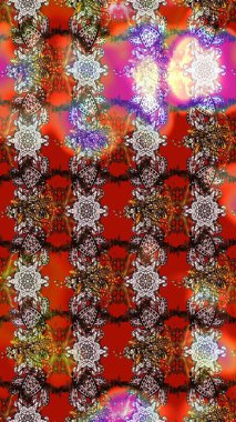 Eski usul küçük çiçekli şirin bir eskiz deseni. Raster illüstrasyonu. Moda arka planında parlak buketler. Kumaş, duvar kâğıdı ve kağıda yazdırmak için gelişen arkaplan.