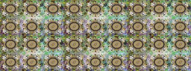 Geleneksel raster ve altın desen. Damask pürüzsüz süsü. Gri ve nötr renkler üzerinde klasik oryantal desen.