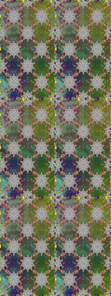 Düz Çiçek Elementleri Tasarımı. Yeşil renkte zarif çiçek buketi suluboya. Renkli Bahar Temalı Kusursuz Arkaplan. Raster illüstrasyonu.