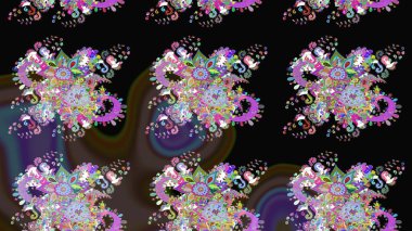 Moda baskısı. Ton halinde. Dekorasyon ve tasarım için güzel bir desen. Suluboya desenli çiçek deseni. Çiçeğin suluboya çizimlerinin zarif deseni.