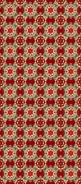 Raster oryantal süs. Barok tarzında kusursuz bir doğulu süsü. Kırmızı, kahverengi ve bej renklerdeki altın desenli altın elementler. Geleneksel klasik altın desen.