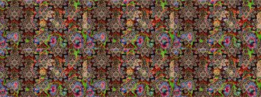 It can be used on mug prints, baby apparels, wallpaper, wrapping boxes etc. Elegant, bright and sketch beige and brown flower pattern design.