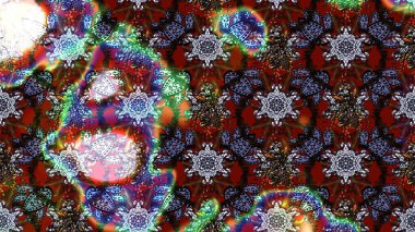 Raster illüstrasyonu. Kahverengi ve siyah renkte kahverengi ve siyah papatya deseni. Kahverengi ve siyah renklerde.