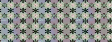 Kumaş desenli papatya çiçeği detayı. Gri ve nötr renkte çiçekler.