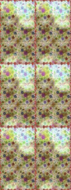 Raster illustration. Seamless background. For print on fabric, textiles, wallpaper. Vintage retro style. Seamless pattern with colorful paisley, neutral and beige flowers and decorative elements.