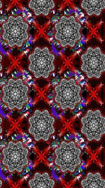 Güzel, parlak, pürüzsüz kumaş, tuval. Desen, çizim, çiçek sınırı. Eski moda arka plan. Raster illüstrasyonu. Kıvırcık, parlak örgü. Çiçeklerin çelengi.