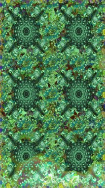 Çiçek deseni. Renkli Bahar Temalı Kusursuz Arkaplan. Düz Çiçek Elementleri Tasarımı. Raster pürüzsüz Güzel kumaş deseni.