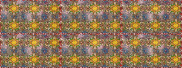 Parmak izi, kumaş, duvar kâğıdı, tekstil için raster dokusu. Nakış desenli çiçek deseni. Renkli grunge soyut arkaplanı colokahverengi ve nötr çiçeklerle zenginleştirir.