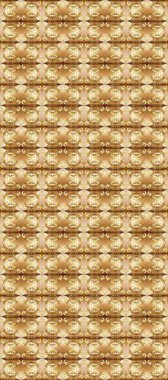 Bej, kahverengi ve altın elementli nötr renklerde klasik, pürüzsüz desen. Raster illüstrasyonu.