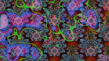 Tarafsız ve mavi renkte çiçekler. Çizim çiçek deseni duvar kâğıdı olarak kullanılabilir. Raster illüstrasyonu.