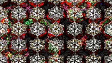 Tekstil için suluboya eskiz deseni. El çizimi çiçek çizimi deseni (fayans). Şirin çiçekli, desenli, siyah ve kahverengi renkli çizim deseni.