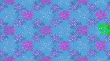 Sevimli küçük çiçek desenle. Raster resim. Çiçek desenli çiçek ve yaprakları ile.