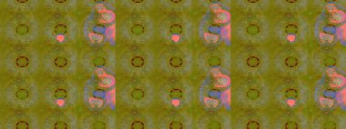 Patlayan çiçekler soyut olarak yerleştirilmiş. Kahverengi renklerde bahar çiçekleri. Raster illüstrasyonu. Raster deseni.