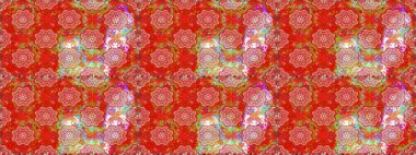 Çiçek deseni duvar kağıdı, desen dolguları ve web sayfası arka planı için kullanılabilir. Süslü zentangle çizim dokusu, soyut çiçeklerle süslenmiş. Şekillendirilmiş çiçekli çizim deseni.