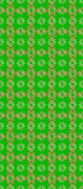 Yeşil ve kahverengi renklerde altın element. Barok tarzında altın çiçekli süs. Damask pürüzsüz yineleme kalıbı. Antika altın tekrarlanabilir duvar kağıdı.