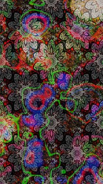 Üst manzara, yumuşak stil. Sevgililer günü ve tebrik kartı konsepti için şık bir davetiye. Çiçek kompozisyonu, el boyası, hassas şablon. Gri ve siyah renkte manzaralı çiçek deseni.