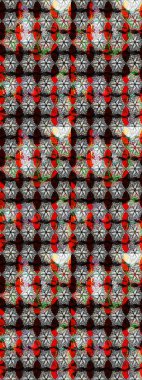 Eski usul. Eskiz geçmişi. Raster illüstrasyonu. Miles Fleur, süslü püslü bir süs. Kumaş, tekstil, duvar kağıdı baskısı için. Tomurcukları papatya çiçekleri olan sevimli bir çiçek deseni..