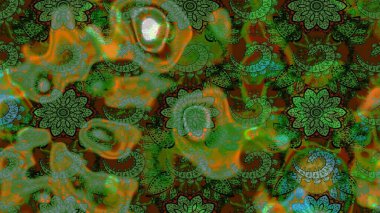 Raster illüstrasyonu. Moda baskısı. Dekorasyon ve tasarım için güzel bir desen. Suluboya çizim kalıbı. Eski model. Çiçeğin suluboya çizimlerinin zarif deseni.