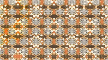 Bej ve kahverengi renkli çiçekler. Gömlek, arka plan modelini çiz. Tropik çiçekler.