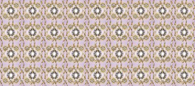 Klasik raster sarısı, kusursuz desen. Çiçek süsü kumaş deseni, cam, çiçek desenli metal bej, nötr ve gri renkte altın elementler..