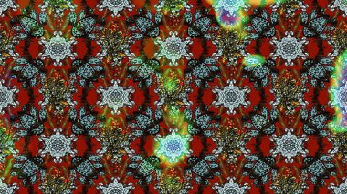 El çizimi. Çiçekli eskiz deseni. Suluboya çizimi. Kahverengi ve kırmızı renkte çiçekler.