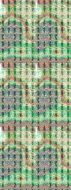 Tarafsız ve yeşil renklerde. Tarafsız ve yeşil renkli papatyalar deseni. Raster illüstrasyonu.