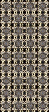 Gri, bej ve kahverengi renklerde altın element. Gri, bej ve kahverengi yerine altın rengi, klasik barok çiçeksiz desenler. Süslü raster dekorasyonu. Lüks, kraliyet ve Viktorya dönemi konsepti.