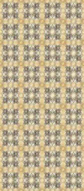 Gri, nötr ve bej üzerine altın rengi klasik barok çiçeksiz desenler. Süslü raster dekorasyonu. Lüks, kraliyet ve Viktorya dönemi konsepti. Gri, nötr ve bej renklerde altın element.