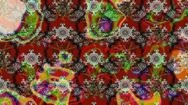 Çiçekleri, deniz kabukları, mandalaları ve suluboya efektleriyle donanma geçmişi. Eskiz modeli etnik tasarım. Yatak çarşafları, ceket, paket tasarımı, kumaş ve moda kavramları için tekstil baskısı.