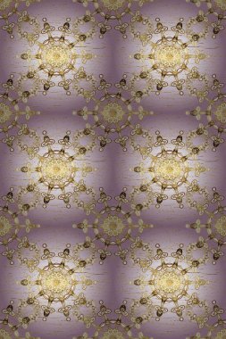 Kış kar dokusu duvar kağıdı. Tarafsız ve bej renklerde altın kar taneleri. Noel altın kar tanesi kusursuz desen. Sembol tatili, yeni yıl kutlaması, altın desenler..