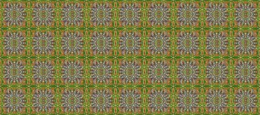 Kusursuz çiçek deseni. Yeşil ve gri renklerde grafiksel, modern, pürüzsüz desen. Kusursuz raster arka plan. Duvar kâğıdı barok, İspanyol kumaşı.