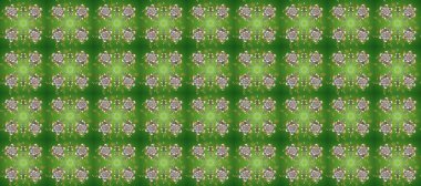 Kusursuz ortaçağ çiçek deseni. Raster illüstrasyonu. Altın griye, nötr ve yeşil renklere. Doğum günü kartı, davetiye ya da afiş için iyidir. Dekoratif simetri arabesk.