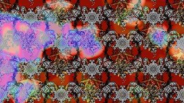 Çiçekli eskiz arkaplanı. Düz Çiçek Elementleri Tasarımı. Renkli Bahar Teması eskiz kalıbı. Çocuk stili.