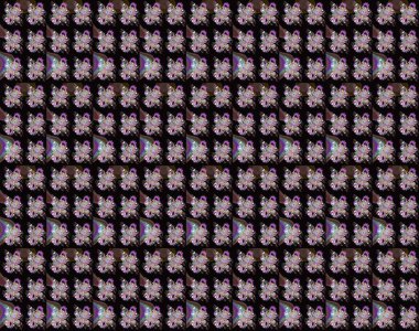 Sketch Colour Spring Theme eskiz kalıbı. Siyah ve kahverengi renkte çiçekler. Düz Çiçek Elementleri Tasarımı. Sevimli çiçek raster deseni.