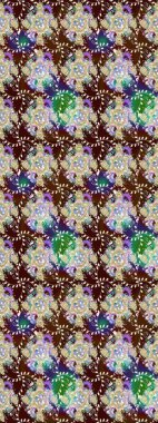 Düz Çiçek Elementleri Tasarımı. Güzel kumaş deseni. Renkli Yaz Temalı eskiz kalıbı. Güzel eskiz şekli. Yazdır. Raster çiçekli arka plan.