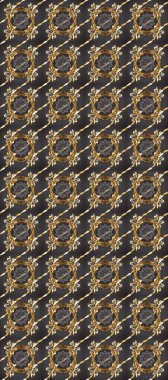 Gri ve kahverengi renklerde, altın elementli, pürüzsüz bir desen. Şam tasarım için kusursuz desen.