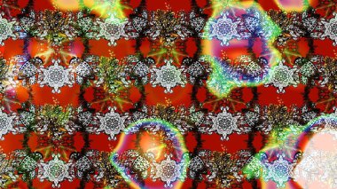 El çizimi Raster çizimi. Çizim çiçek deseni duvar kağıdı, web sitesi arka planı, ambalaj kağıdı, davetiye, broşür, afiş veya web sitesi için kullanılabilir. Parlak elementlerin.