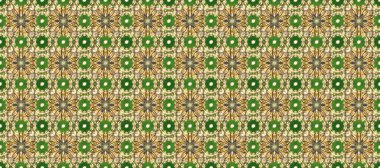 Raster geleneksel oryantasyon süsü. Kusursuz klasik altın desen. Altın desenli yeşil, bej ve kahverengi altın elementli.