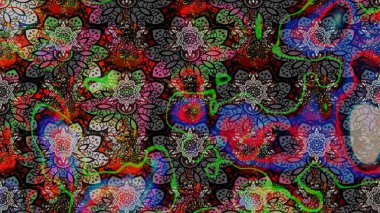 Renkli Bahar Teması eskiz kalıbı. Zentangle soyut çiçekleri. Karalama çiçeği. Düz Çiçek Elementleri Tasarımı. Raster illüstrasyonu. Şirin kumaş deseni.