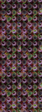 Çiçek kompozisyonu. Çiçek arkaplan. Doğa. Raster deseni. Çiçek kolajı. - Siyah ve kahverengi çiçekler. Küçük çiçekte güzel desen var..