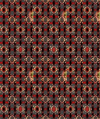 Düz Çiçek Elementleri Tasarımı. Çiçek desenli eskiz, yaz çiçekleri. Renkli Bahar Teması eskiz kalıbı. Siyah ve kırmızı renkte çiçekler.