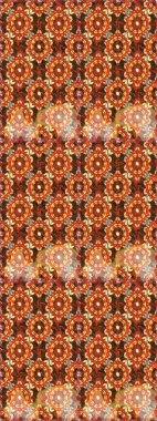 Geleneksel oryantasyon süsü. Klasik klasik klasik arka plan. Kusursuz klasik raster altın desenli. Kahverengi ve turuncu renklerde altın elementlerle kusursuz desen.