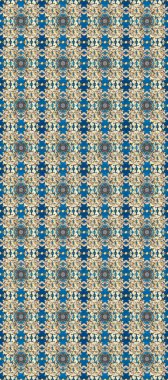 Geleneksel klasik raster altın pürüzsüz desen. Bej, nötr ve mavi renklerde altın elementler. Barok tarzında kusursuz bir doğulu süsü..