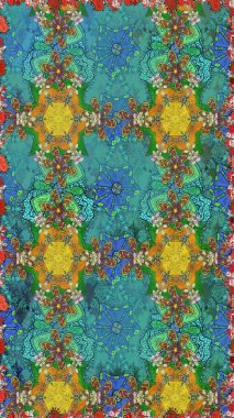 Vintage. Beautiful pattern for decoration and design. Exquisite pattern of watercolor sketches of the flower. Watercolor seamless pattern. Trendy print.