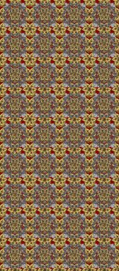 Kahverengi, gri ve nötr renklerde altın tekrarlayan elementlerle soyut arkaplan. Kusursuz oryantal klasik altın desen.