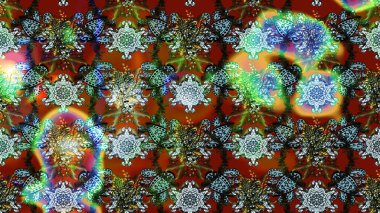 Raster illüstrasyonu. Şirin çiçekli eskiz deseni ve kahverengi, yeşil ve mavi renkli yapraklar, suluboya çiçek deseni, duvar kağıdı, kart veya kumaş için fayanslı.