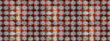 Raster çiçek desenli çiçek deseni, yapraklar, dekoratif elementler, sıçrama, lekeler, el çizimi kontur çizgileri ve Doodle çizim stili, grafik raster çizim çizimi.