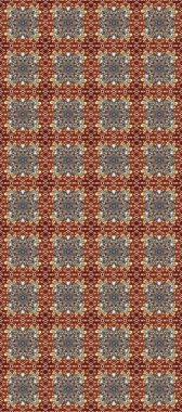 Barok tarzında kusursuz bir doğulu süsü. Raster geleneksel altın pürüzsüz desen kahverengi ve gri renkler.