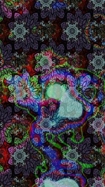 Küçük çiçekli basit bir çiçek çizimi. Siyah ve mavi renkte şirin çiçekler. Raster illüstrasyonu. Moda baskısı, albüm, ambalaj kağıdı, duvar kağıdı için zarif dekoratif süslemeler..